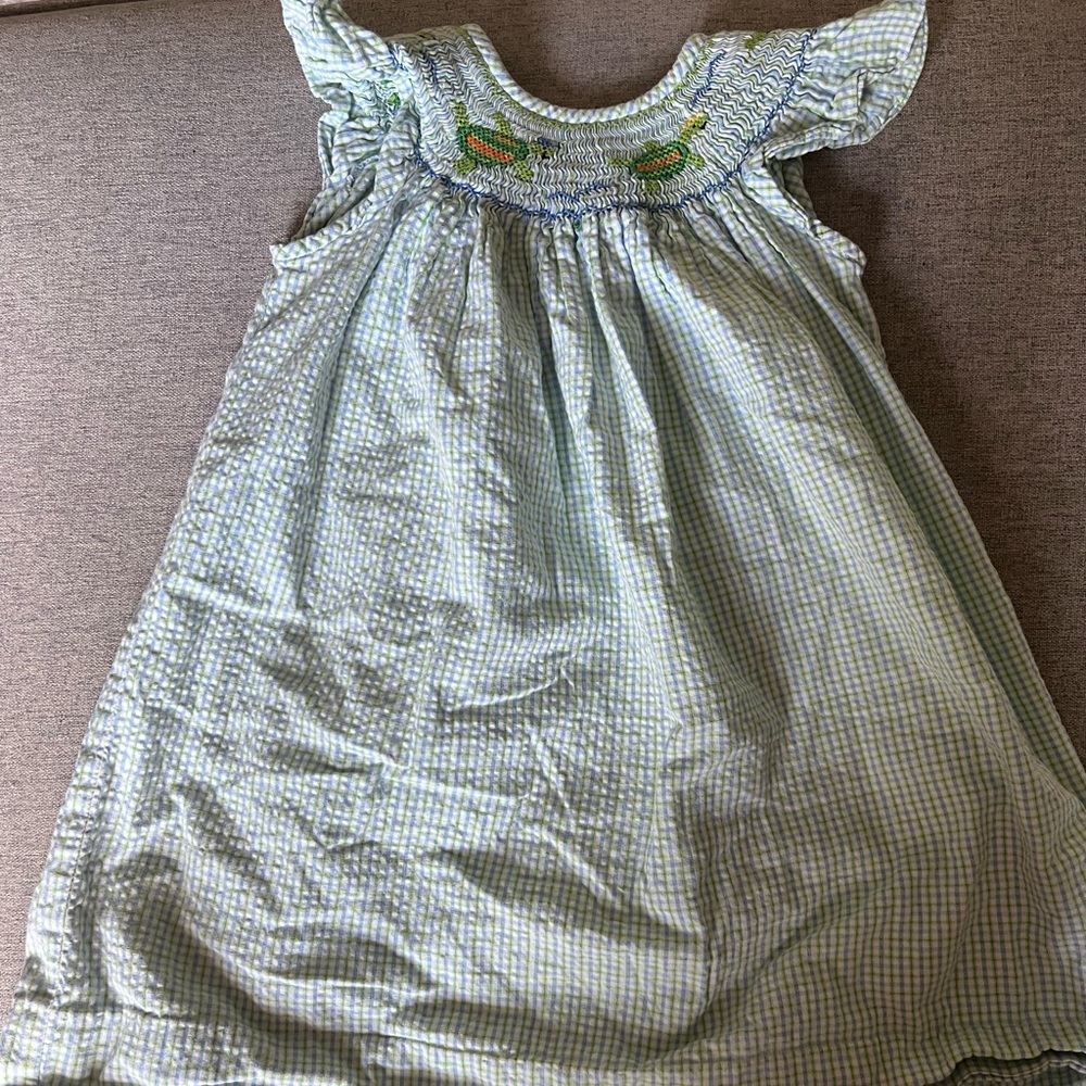 Smocked Turtle Gown